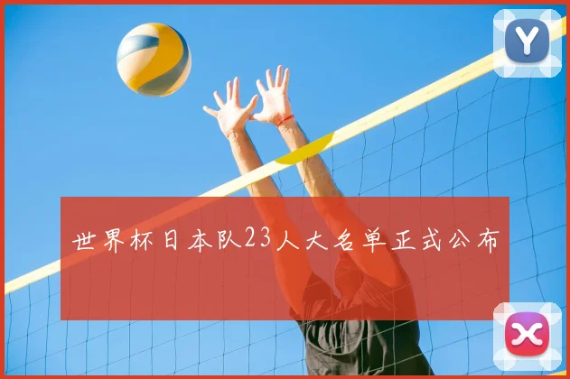 世界杯日本队23人大名单正式公布